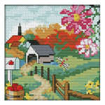 14CT Stamped Cross Stitch Autumn Scenery Needlework Embroidery  F720