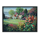 14CT Stamp Cross Stitch DIY Printed Needlework  F474 Wilderness Landscape