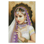 Oriental Beauty 2  Cross Stitch 14CT Stamped Canvas Needlework  R246 2