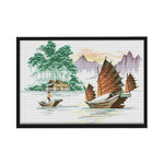 Scenery Cross Stitch Kits Printing DIY Embroidery 11CT Stamped Decor  0823