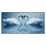 Swan 3 Cross Stitch Embroidery DIY Needlework 14CT Stamp Wall Arts  D318