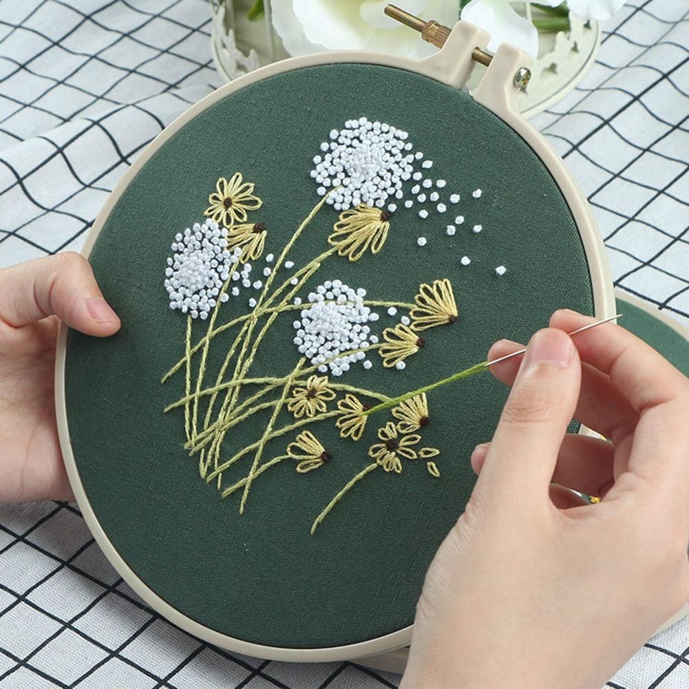 (30*30cm)Embroidery Kit - Flowers