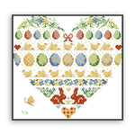 Eggs Paradise 14CT Stamped Print Cross Stitch Kit Embroidery Canvas  KB003