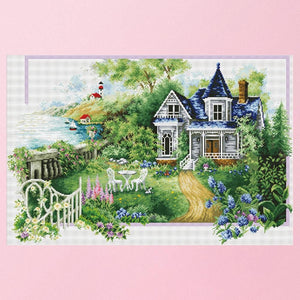 Ecological Cotton Cross Stitch DIY Summer 11CT Stamped Needlework  0283