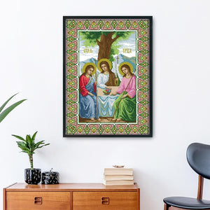 14CT Stamped Cross Stitch Kits DIY Religion Embroidery 52 X 36cm  R291/2