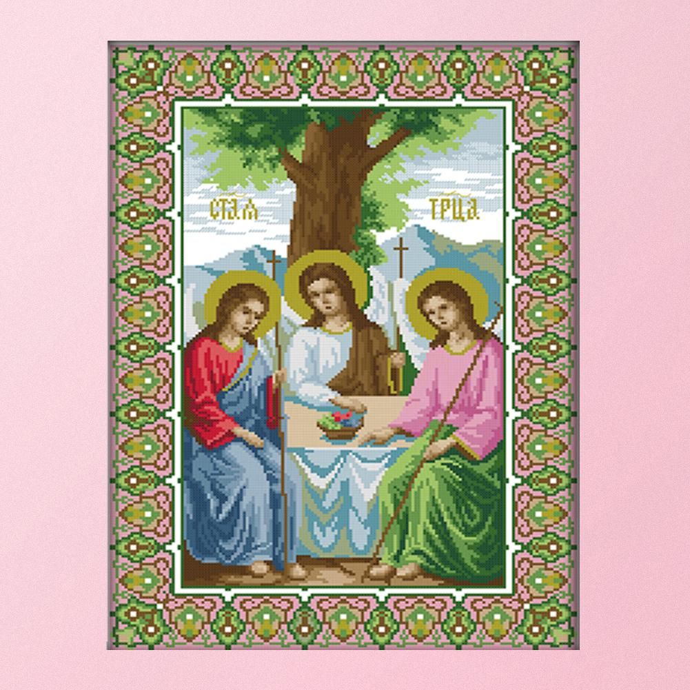 14CT Stamped Cross Stitch Kits DIY Religion Embroidery 52 X 36cm  R291/2