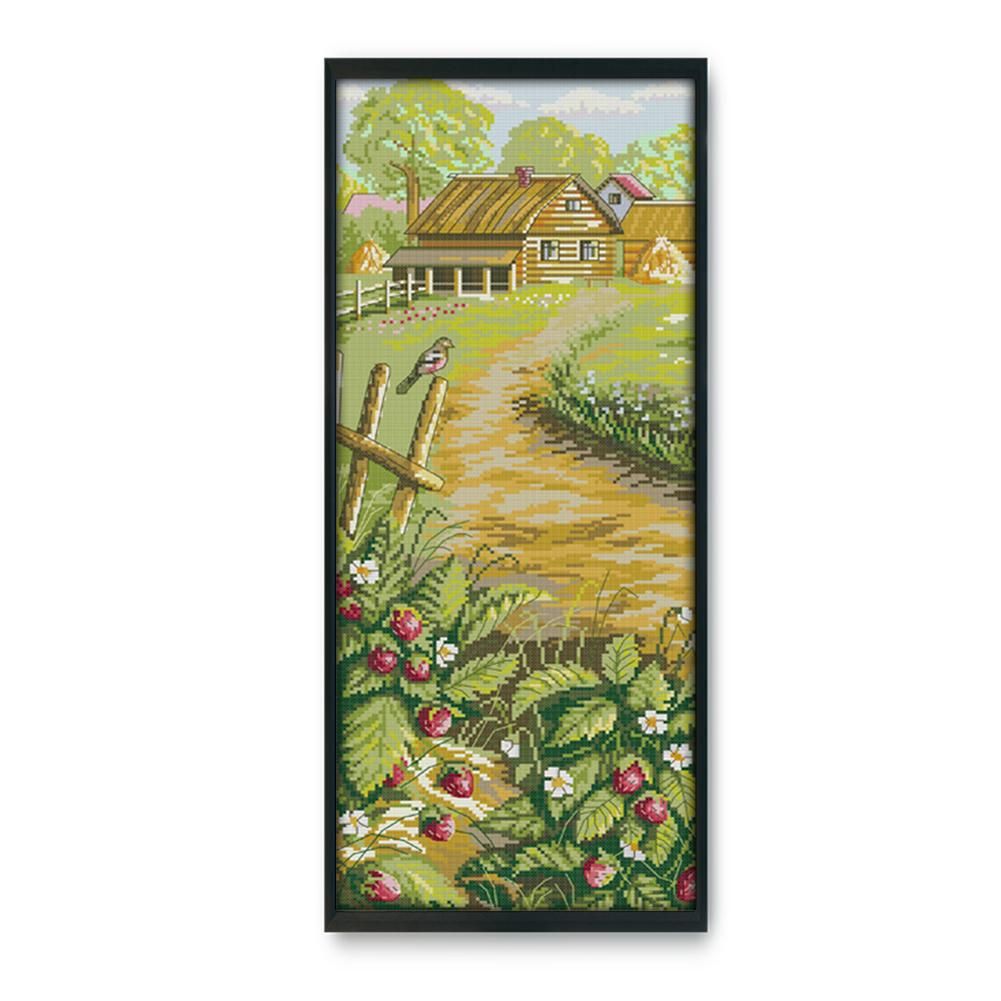 14CT Stamped Cross Stitch DIY Printed Needlework Crafts  F230 Farm