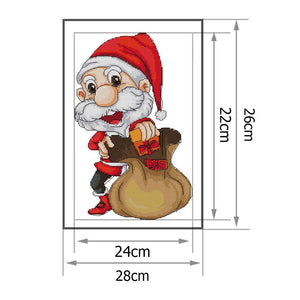 (22*35cm)14ct Stamped Cross Stitch - Santa Claus