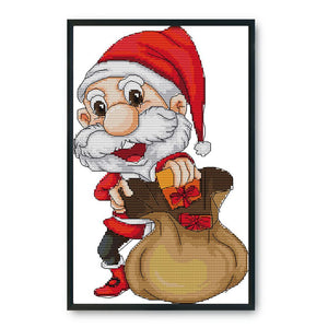 (22*35cm)14ct Stamped Cross Stitch - Santa Claus