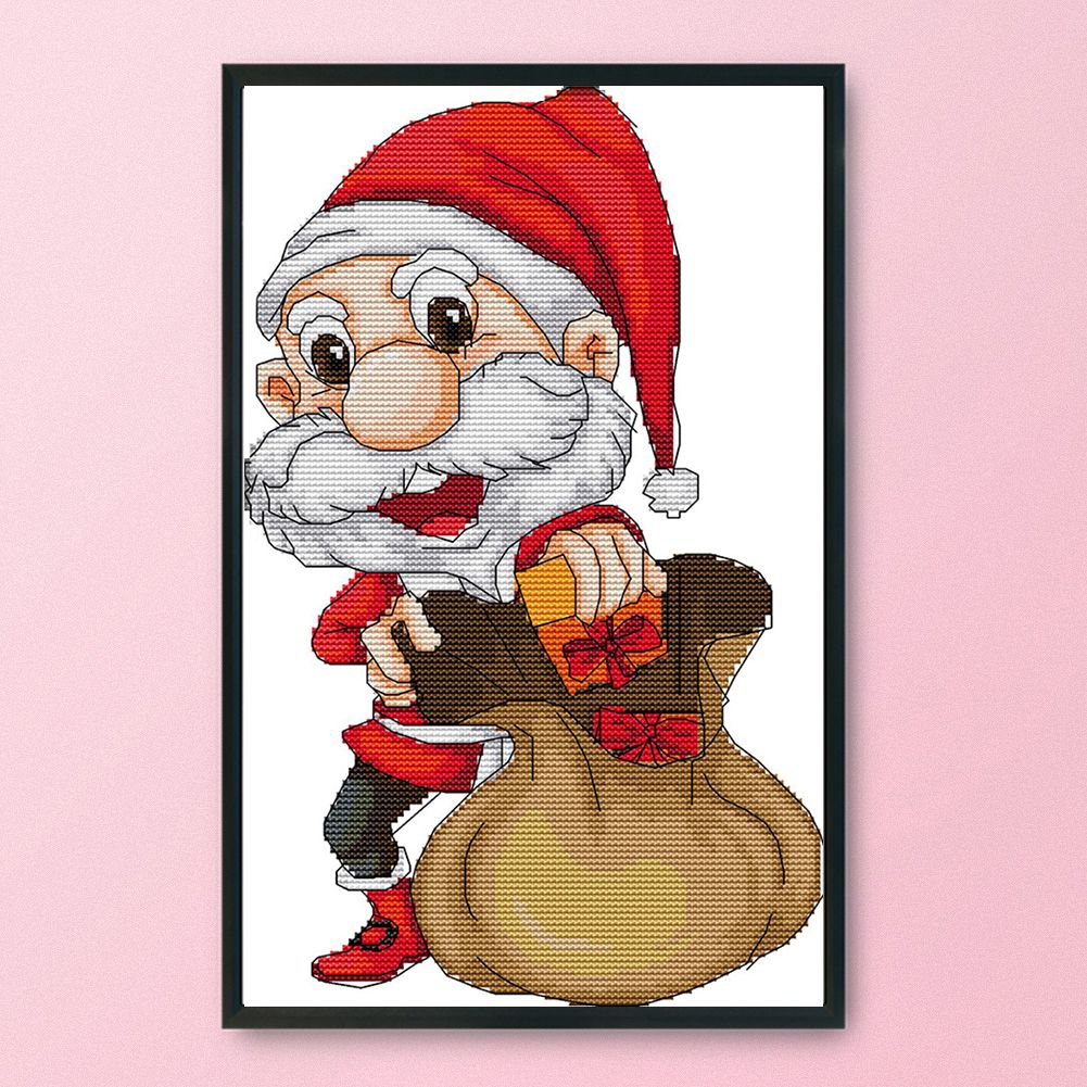 (22*35cm)14ct Stamped Cross Stitch - Santa Claus