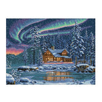 Scenery Cross Stitch Embroidery DIY Landscape Needlework Kits  F765 Lights