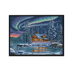 Scenery Cross Stitch Embroidery DIY Landscape Needlework Kits  F765 Lights