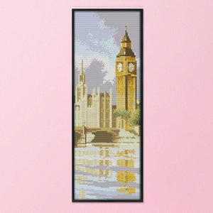 Big Ben Cotton Thread DIY Cross Stitch 14CT Stamped Embroidery Kits  F591