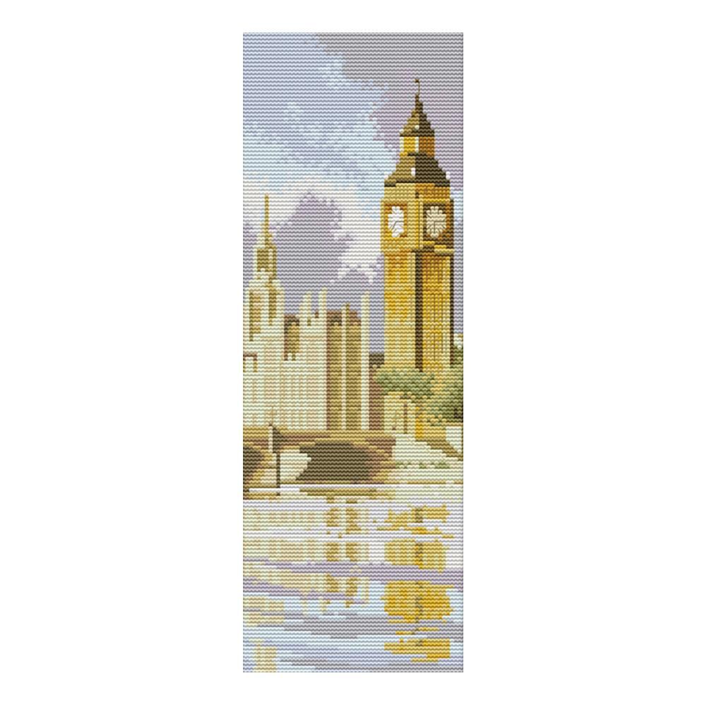 Big Ben Cotton Thread DIY Cross Stitch 14CT Stamped Embroidery Kits  F591