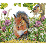 (35*31cm)14ct Stamped Cross Stitch - Hedgehog