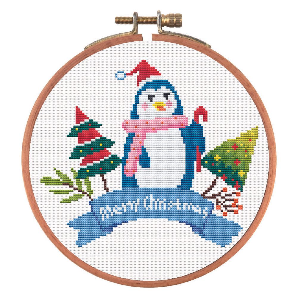 (33*33cm)Embroidery - Penguin