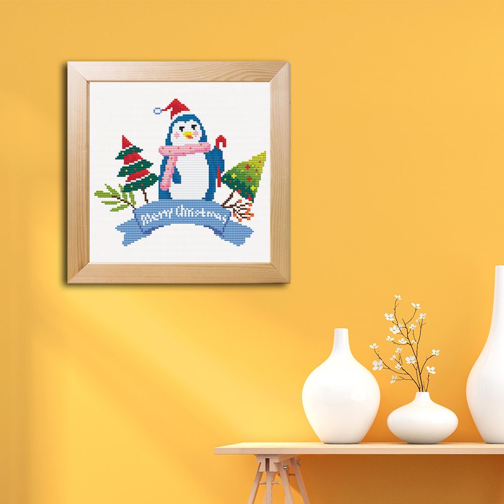 (33*33cm)Embroidery - Penguin