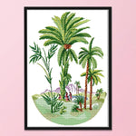 Cross Stitch Kits DIY Seaside 14CT Stamped Needlework 38 X 52cm  F942