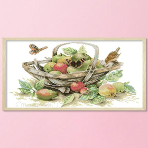 Cross Stitch Kits Printed Embroidery Set DIY Needlework  J285 Fruit Basket