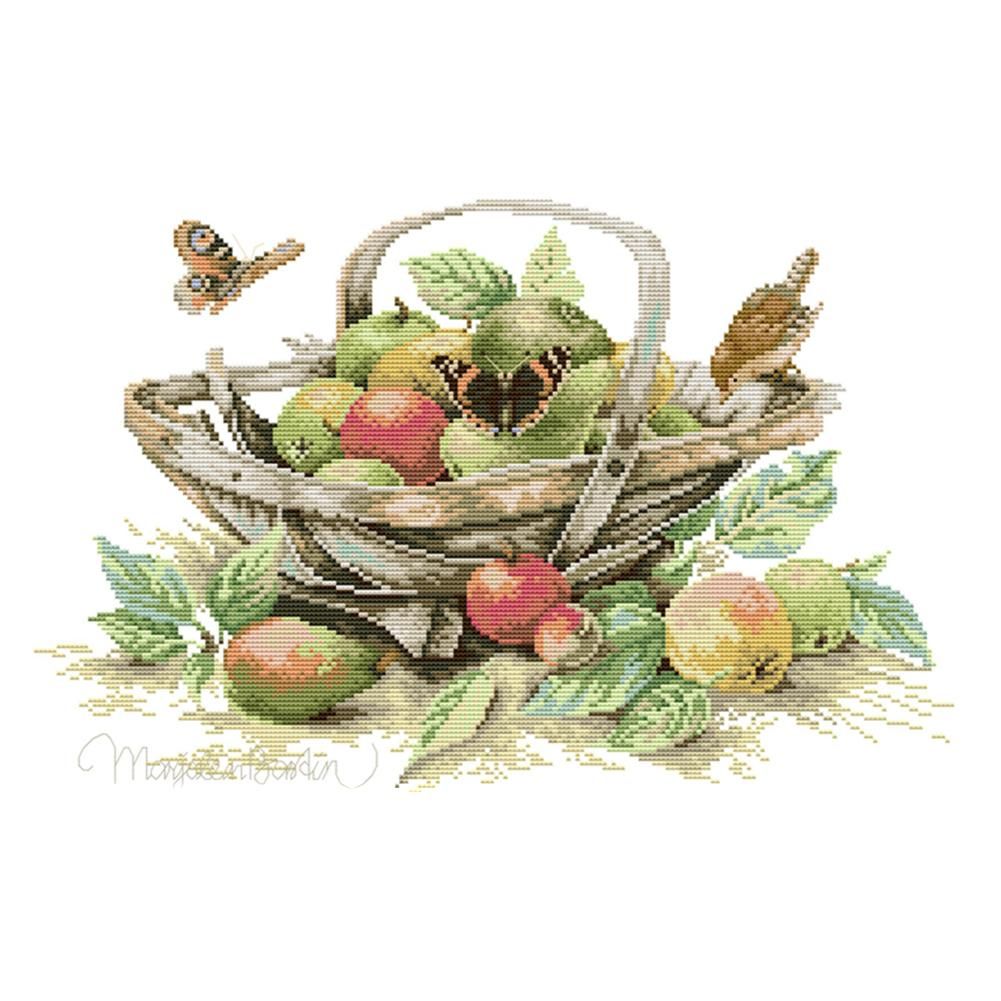 Cross Stitch Kits Printed Embroidery Set DIY Needlework  J285 Fruit Basket