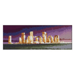 Stonehenge 14CT Stamp Cross Stitch Cotton Print Canvas Needlework  F601