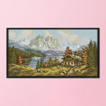 14CT Stamped DIY Cross Stitch Kit Embroidery Needlework  F466 Landscape 5