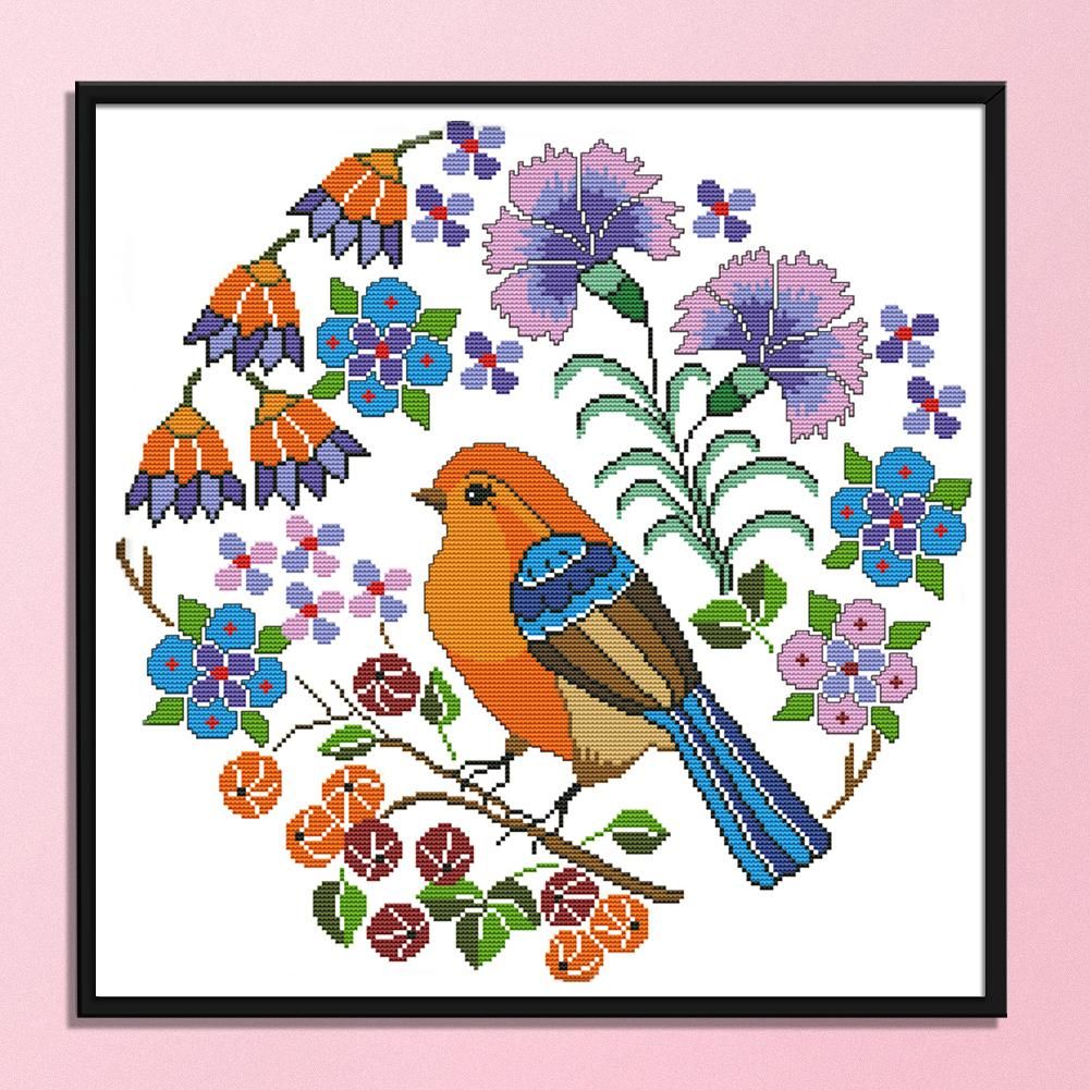 Landscape Cross Stitch Embroidery 14CT Stamped Handwork  DA159 Branches