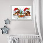 (27*18cm)14ct Stamped Cross Stitch - Christmas