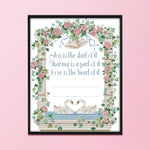 Lover Memorial Cross Stitch Kits Embroidery 14CT Stamped Needlework  4