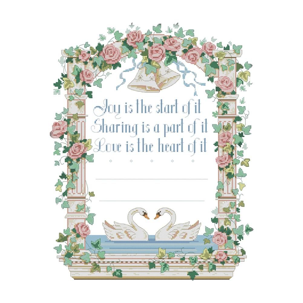 Lover Memorial Cross Stitch Kits Embroidery 14CT Stamped Needlework  4