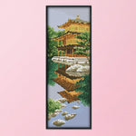 Japanese Garden Cotton DIY Cross Stitch 14CT Stamped Embroidery Kits  F595