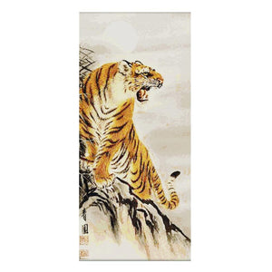 Cross Stitch Embroidery Kits 14CT Stamped Handwork  D211 1  Mountain Tiger