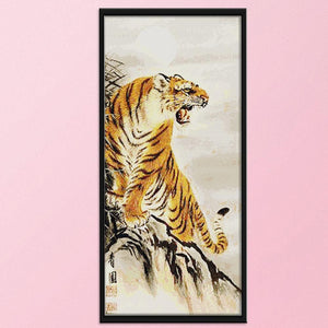 Cross Stitch Embroidery Kits 14CT Stamped Handwork  D211 1  Mountain Tiger