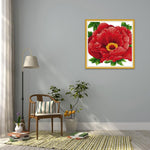 (49*49cm)14ct Stamped Cross Stitch - Flowers