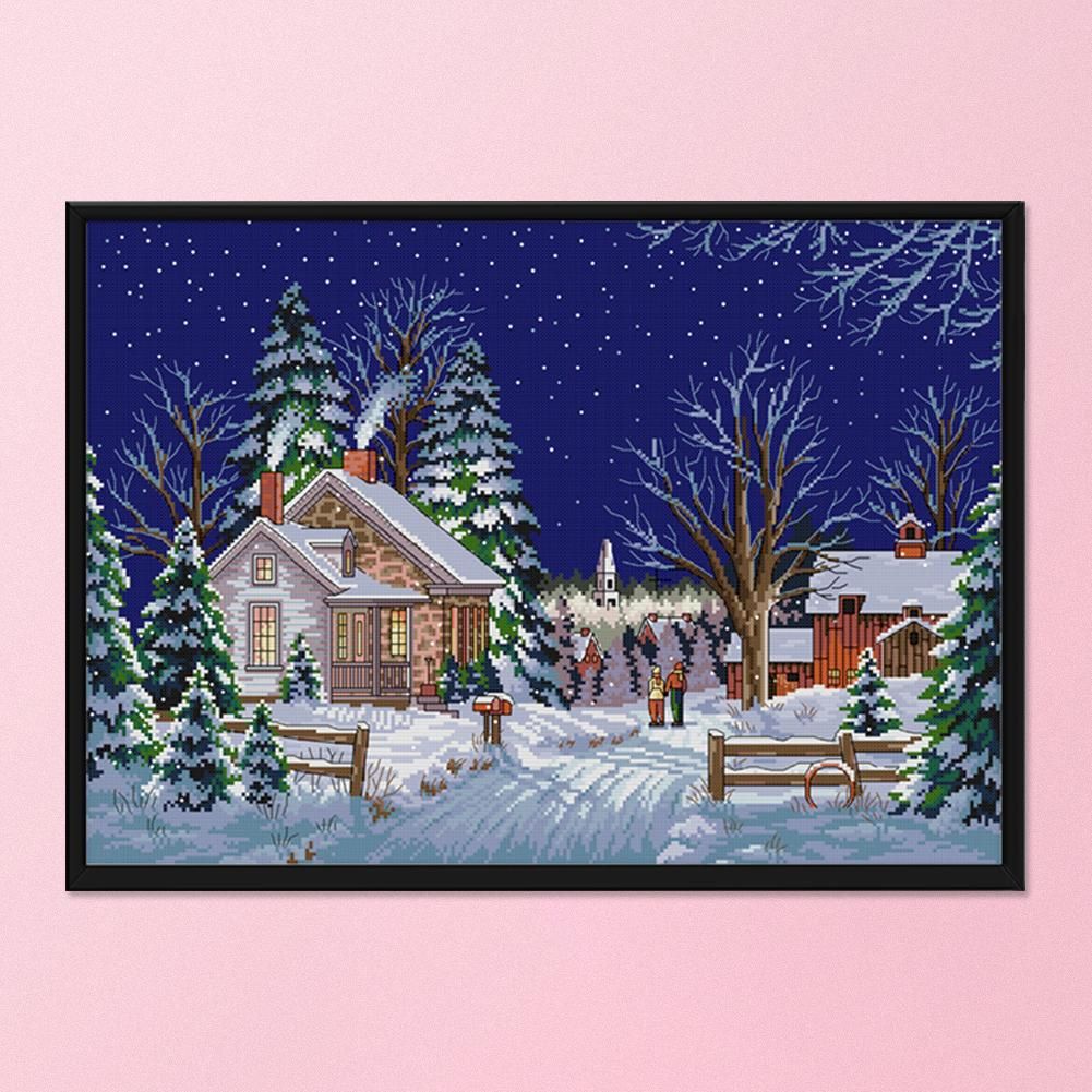 Scenery Cross Stitch Embroidery DIY Landscape Needlework  F758 Country