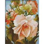 Begonia 14CT Stamp Cross Stitch Ecological Cotton Embroidery 55x44cm  H805