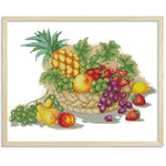 Cross Stitch Kits Printed Embroidery Set DIY Needlework  J126 Fruit Basket