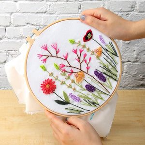 (30*30cm)Embroidery Kit - Flowers