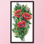 Bouquet 14CT Stamped Cotton DIY Cross Stitch Hanger Decor Embroidery  H776