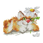 14CT Stamped Cross Stitch Needlework Kits DIY Cotton Thread  D510 Puppy