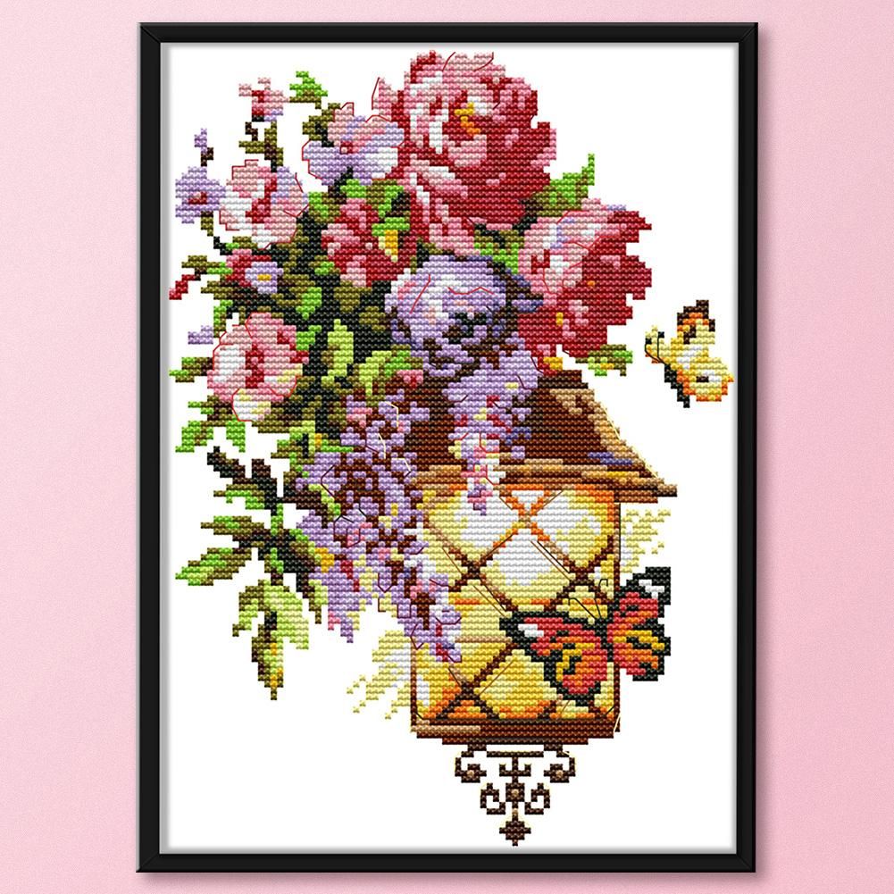 Hope Light 14CT Stamped Cotton DIY Cross Stitch Decor Embroidery  H796