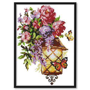 Hope Light 14CT Stamped Cotton DIY Cross Stitch Decor Embroidery  H796