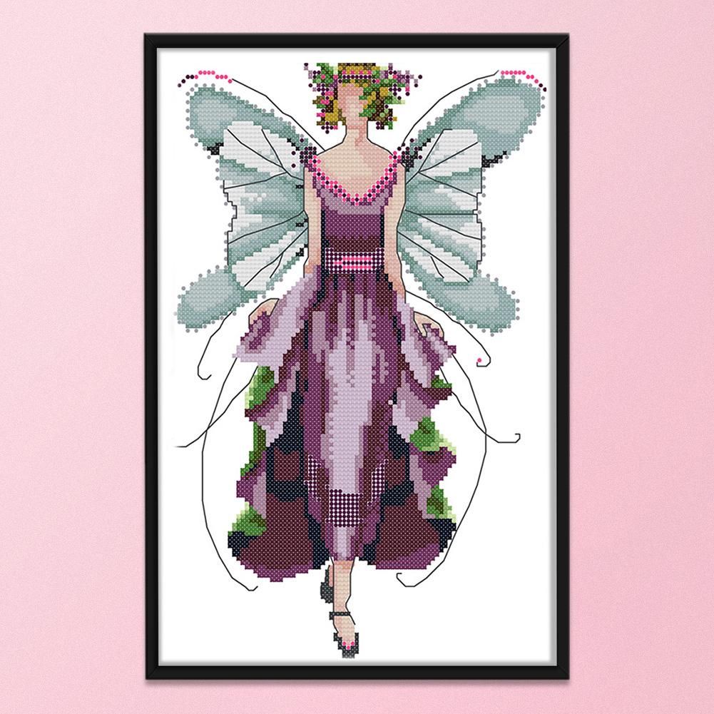 Fairy Cross Stitch Kits Printed DIY Embroidery Needlework 14CT Stamp  R795