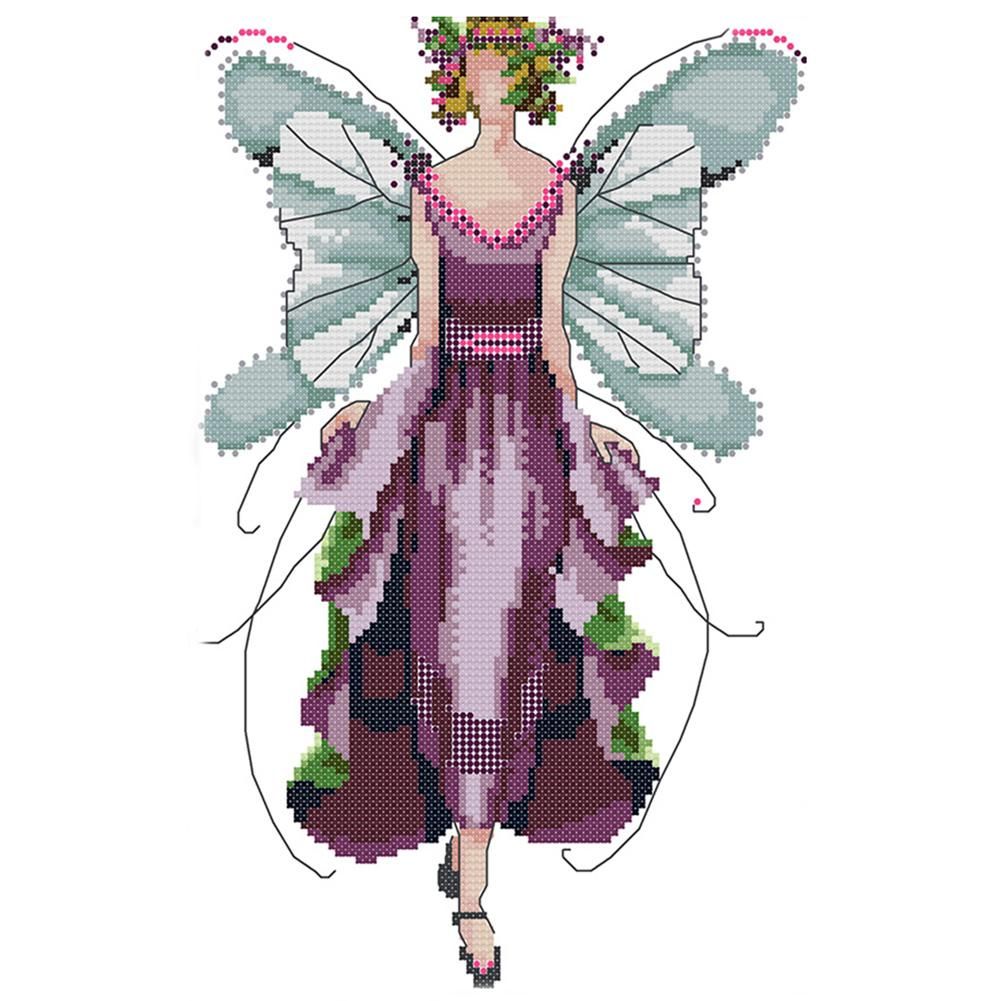 Fairy Cross Stitch Kits Printed DIY Embroidery Needlework 14CT Stamp  R795