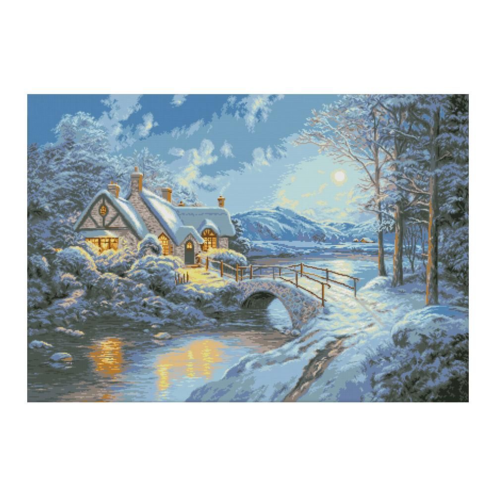 Homeland Counted Print Cross Stitch DIY Needlework Set Canvas Craft (FA026)