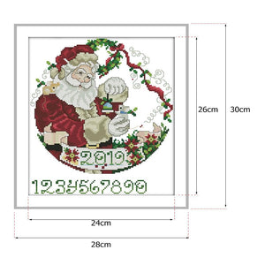 Santa Claus DIY Count Print Cross Stitch Handwork Craft Needlework (RA189)