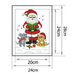 (24*28cm)14ct Stamped Cross Stitch - Santa Claus Cat