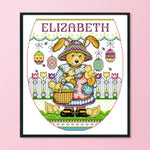 14CT Stamp Cross Stitch Kit DIY Easter Ecological Cotton Needlework  KB018