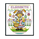 14CT Stamp Cross Stitch Kit DIY Easter Ecological Cotton Needlework  KB018