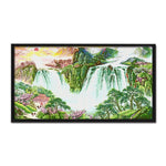 14CT Stamp Cotton Thread Cross Stitch DIY Landscape Embroidery  F005 2014